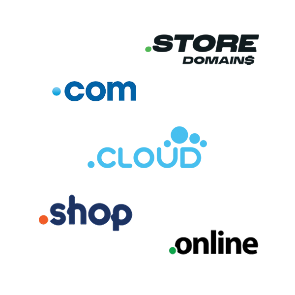 collage of domains